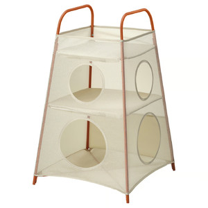 TIGERFINK Storage with compartments, beige/orange