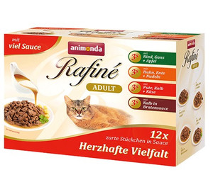 Animonda Rafiné Multipack Cat Food with Sauce Adult 12x100g