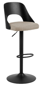 Bar Stool Lucy, beige/black