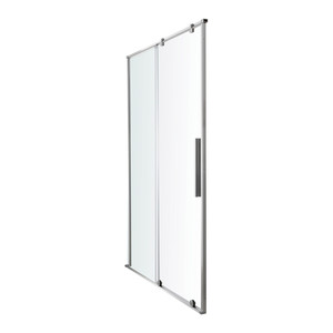 GoodHome Sliding Shower Door Ezili 120 cm, chrome/transparent