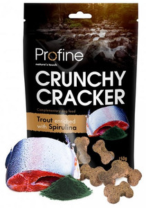 Profine Crunchy Cracker Dog Snack Trout & Spirulina 150g