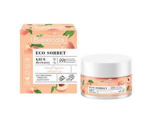 Bielenda Eco Sorbet Moisturizing & Nourishing Day/Night Cream Peach Vegan 99% Natural 50ml