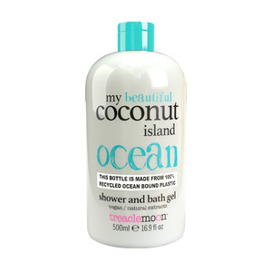 TREACLEMOON My Coconut Island Ocean Shower And Bath Gel Vegan 100% Natural Cruelty Free 500ml