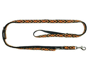 CHABA Decorative Adjustable Dog Leash 20mm x 130/260cm, black