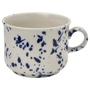 SILVERSIDA Mug, patterned/blue, 40 cl