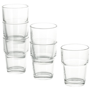 REKO Glass, clear glass, 17 cl, 6 pack