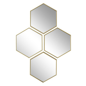 Mirror Diamond Set of 4, gold
