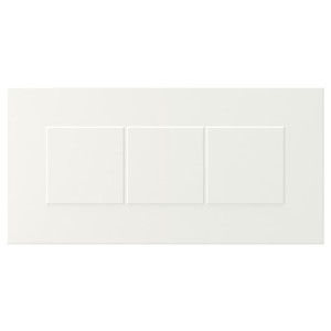 STENSUND Drawer front, white, 40x20 cm