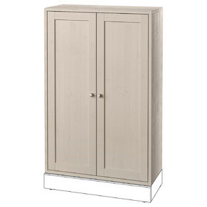 HAVSTA Cabinet, grey-beige, 81x35x123 cm