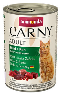 Animonda Carny Adult Beef + Venison Wet Cat Food 400g