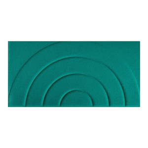 Decorative Wall Panel 60 x 30 cm, felt, target, 2pcs, bottle green