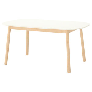 VEDBO Dining table, white, 160x95 cm