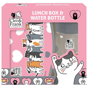 School Set Lunch Box & Water Bottle Cleo & Frank