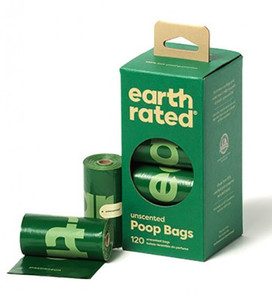 Earth Rated Eco Poop Bags 8x15pcs, unscented