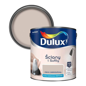 Dulux Walls & Ceilings Matt Latex Paint 2.5l slightly chocolatey