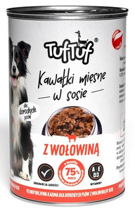 TUF TUF Dog Wet Food with Beef Adult 415g