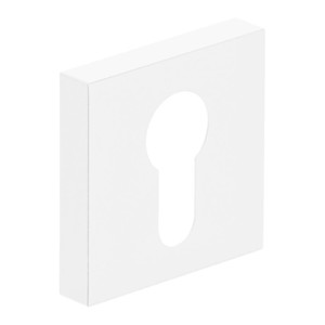 Door Escutcheon Verso Qubik, white