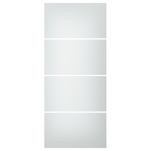 SVARTISDAL 4 panels for sliding door frame, white paper effect, 100x236 cm