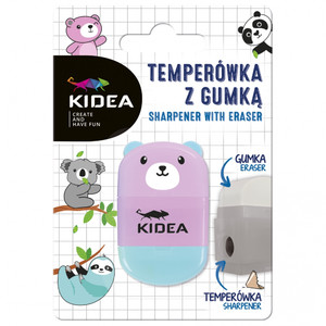 Kidea Sharpener with Eraser Animals 24pcs
