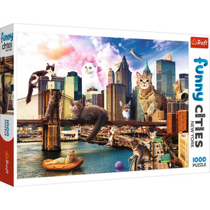 Trefl Jigsaw Puzzle Cats in New York 1000pcs 12+