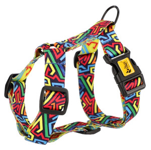 Dingo Dog Harness Guard City - Graffiti Size L