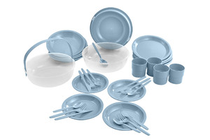 Curver Plastic Picnic and Camping Set, blue
