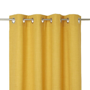Curtain GoodHome Novan 140x260cm, mustard yellow