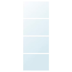 AULI 4 panels for sliding door frame, mirror glass, 75x201 cm