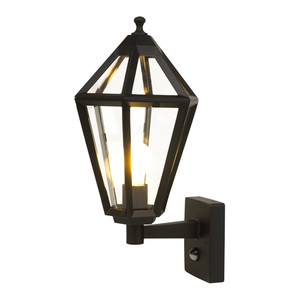 Outdoor Wall Lamp with Motion Sensor Blooma Radley E27 IP44, black