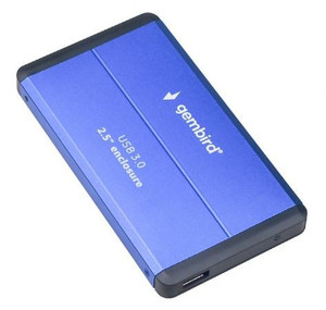 Gembird Enclosure for HDD/SSD 2.5'' USB 3.0, blue