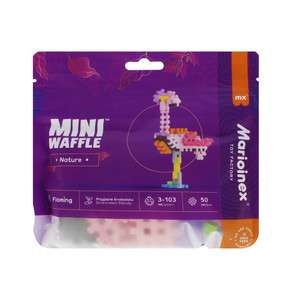 Marioinex Mini Waffle Blocks Set Flamingo 50pcs 3+