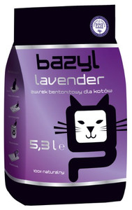 Betonite Cat Litter Bazyl Lavender 5.3L