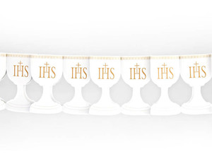 Decorative Paper Garland IHS Holy Communion 3m 1pc