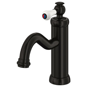 HAMNSKÄR Wash-basin mixer tap with strainer, black