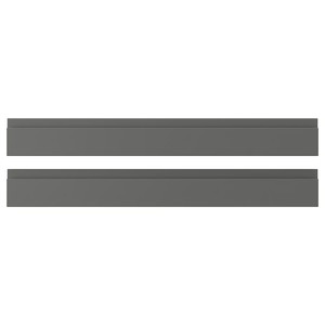 VOXTORP Drawer front, dark grey, 80x10 cm