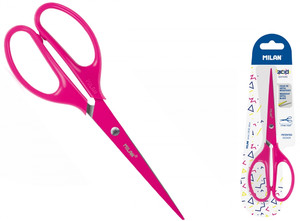 Milan School Scissors Acid 17cm, pink