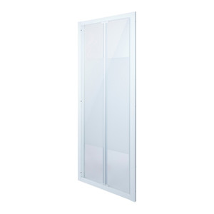 Bi-fold Shower Door Onega 80 cm, white/patterned
