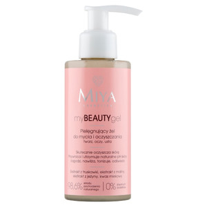 MIYA myBEAUTYgel Caring Cleansing Face Gel Wash 98.6% Natural Vegan 140ml