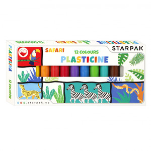 Starpak Plasticine 12 Colours Safari