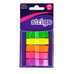 Strigo Indexing Flags 5 Colours 200pcs