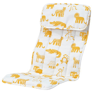 POÄNG Children's armchair cushion, Skogbo animal pattern