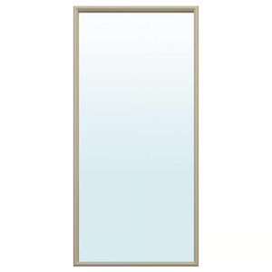 NYPONBUSKE Mirror, grey-beige, 65x135 cm