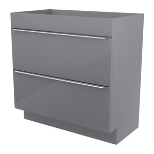 GoodHome Standing Basin Cabinet Imandra 80 cm, grey