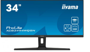 Iiyama 34" Monitor VA UWQHD 1500R USB-C DOCK KVM 120Hz 2X2W XCB3494WQSN