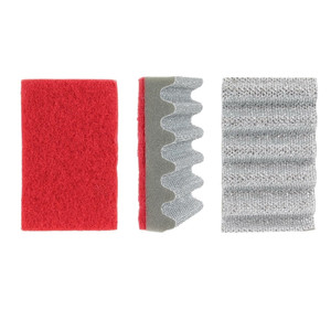 Grill and Oven Cleaning Sponge, red