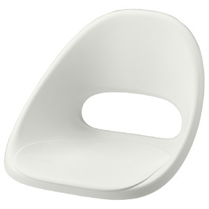 LOBERGET Seat shell, white