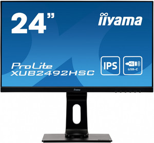 Iiyama 24" Monitor IPS FHD USB-C HDMI DP USB3.0 XUB2492HSC-B