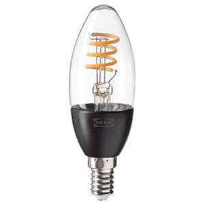 TRÅDFRI LED bulb E14 250 lumen, wireless dimmable warm white, chandelier clear