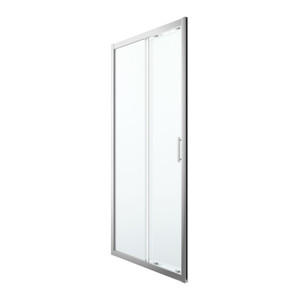GoodHome Sliding Shower Door Beloya 100 cm, chrome/transparent