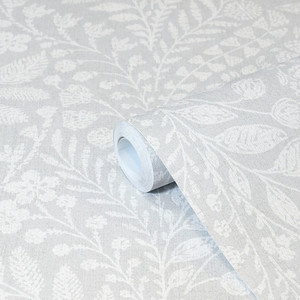 GoodHome Vinyl Wallpaper on Fleece Dryade, grey